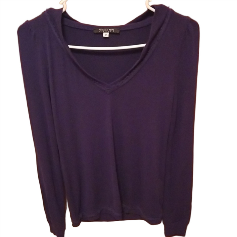 Navy Patrizia Pepe Firenze pullover top. Size small